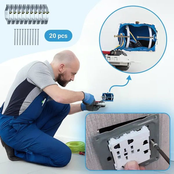 Stopcontact Reparatieset – Inbouwdoos Hersteller (10 stuks)